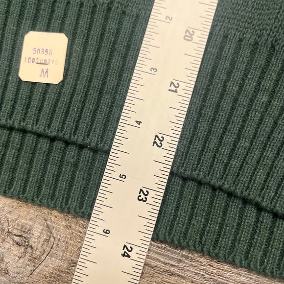 Vintage 70s 80s Beldoch Popper Green Mens Medium Pullover Crewneck Sweater - Picture 5 of 9